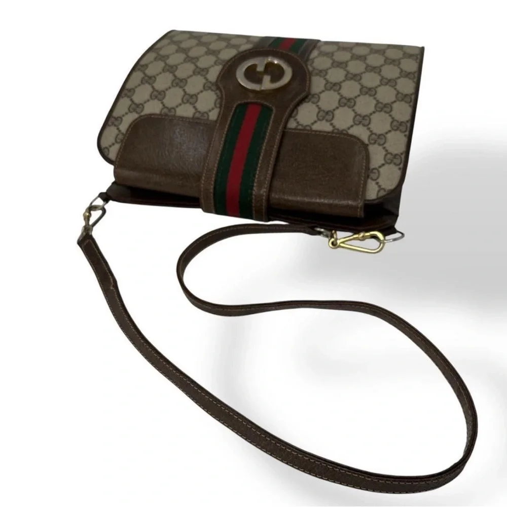 Gucci Brown and Tan Shoulder Bag - Picture 5 of 16
